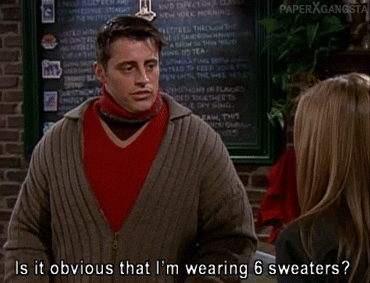 friends-joey-wearing-six-sweaters